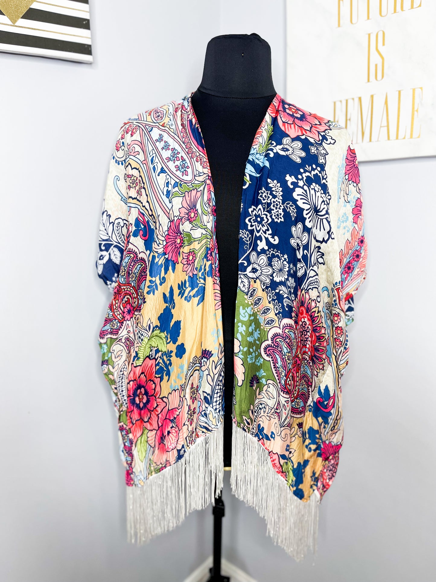 Chicos Designed Kimono, M-XL