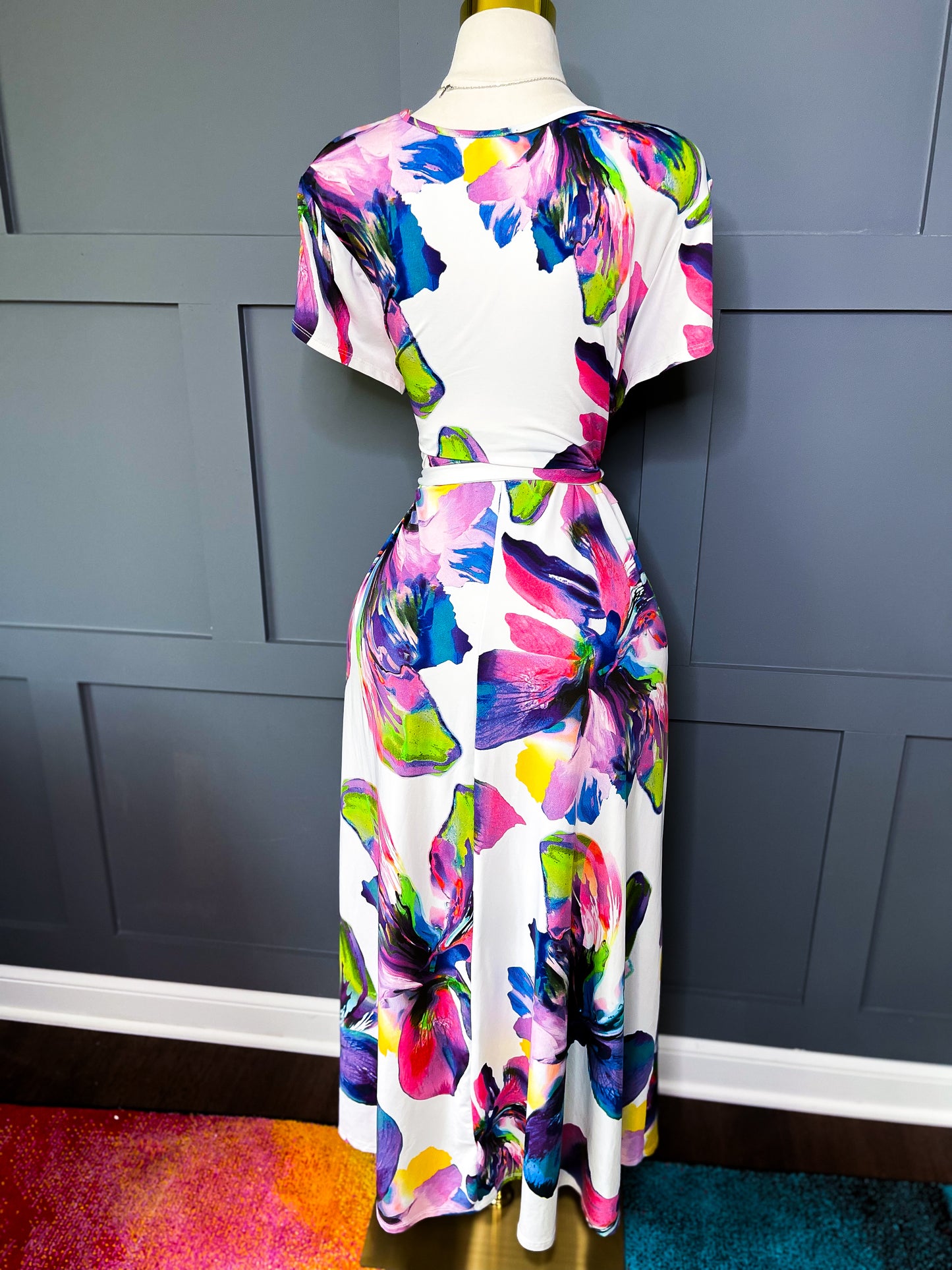 Color Bloom Wrap Dress, 18/20