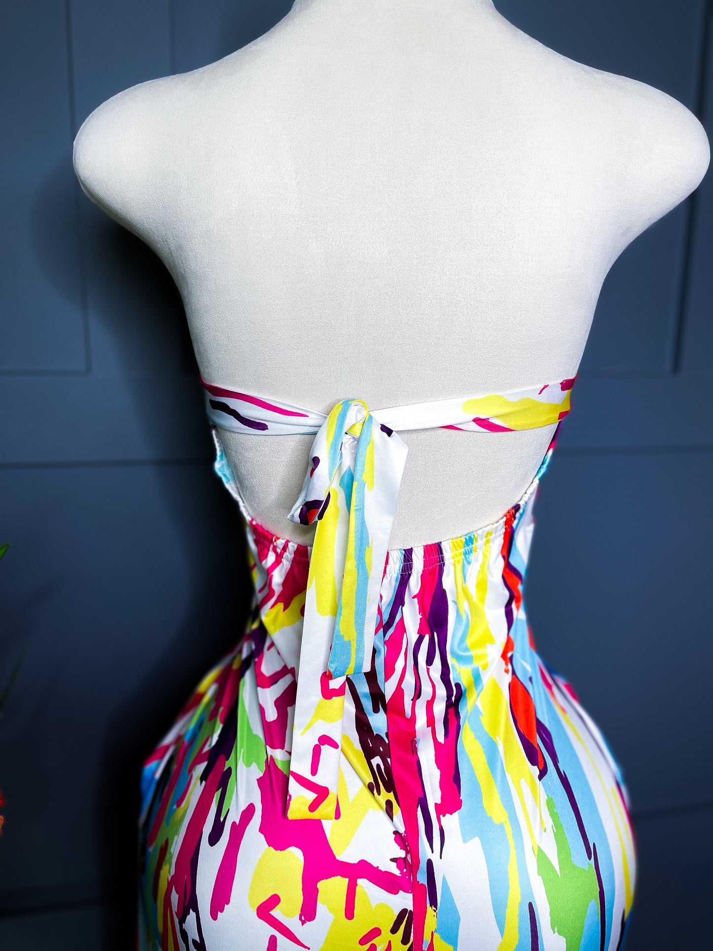 Abstract Tube Jumpsuit, XL
