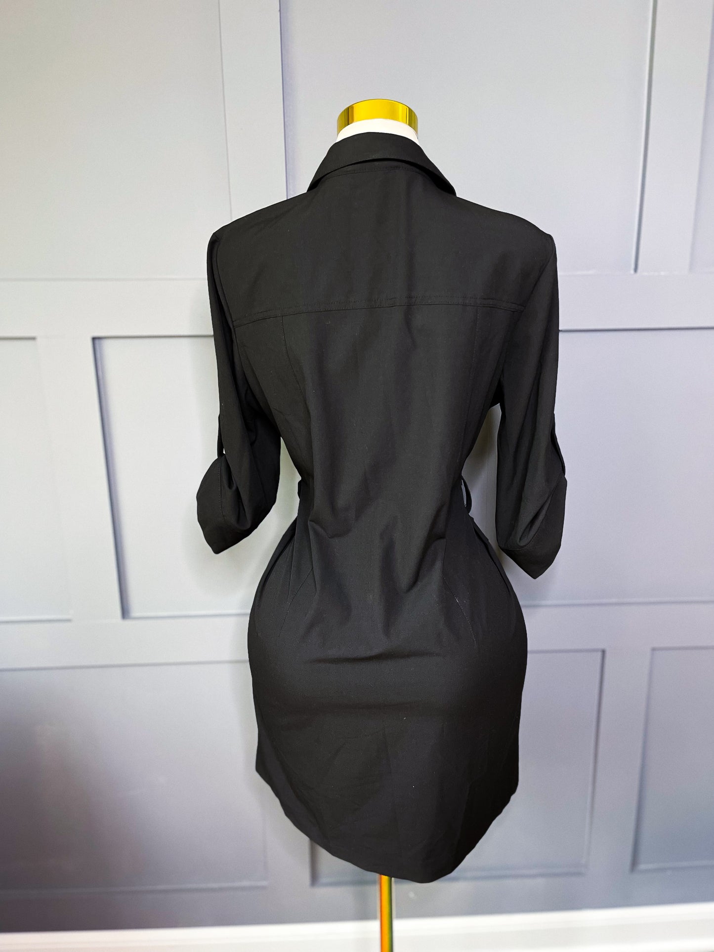 Zipped & Snatched Utility Dress, XL