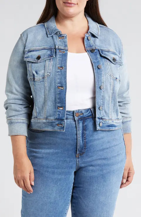 Universal Standard Denim Stretch Jacket, Fits 12-16W