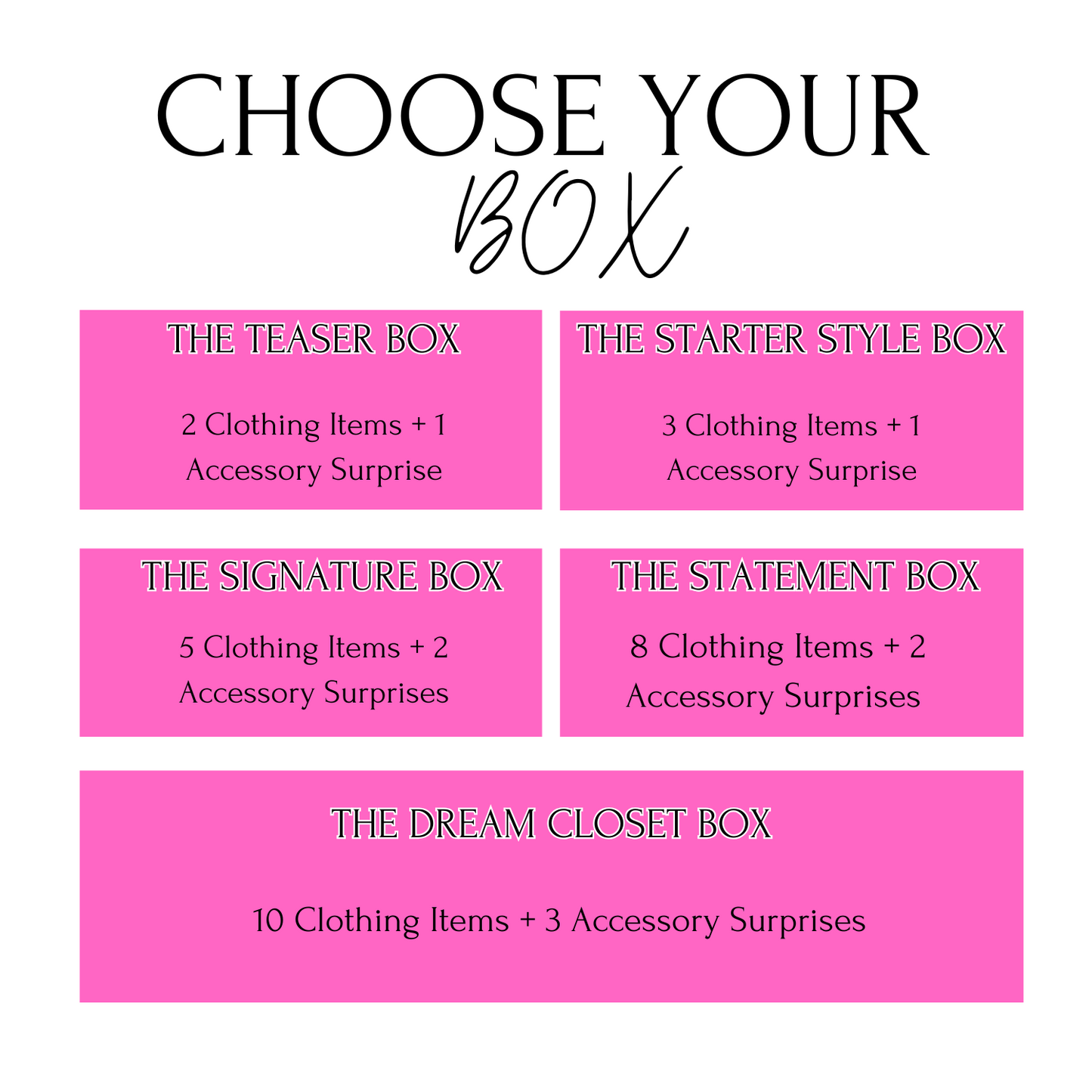 Personal Styling Curated Box
