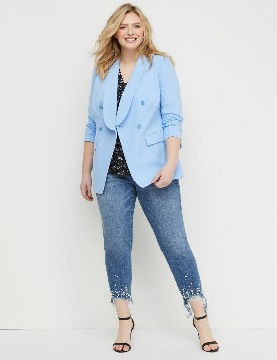 New Lane Bryant Baby Blue Blazer, 22W