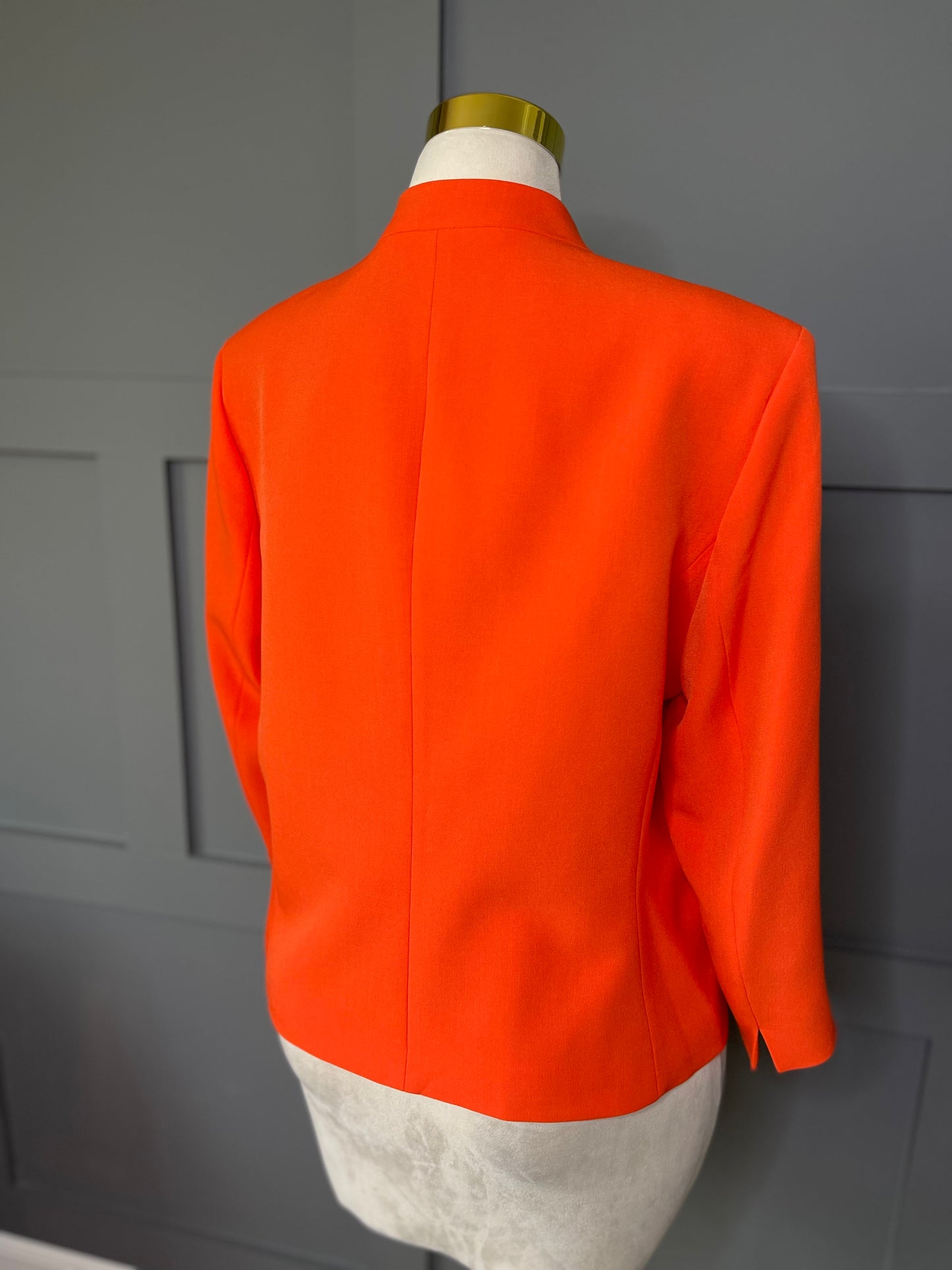 Power Move Open-Front Blazer – Fiery Orange, 16/18
