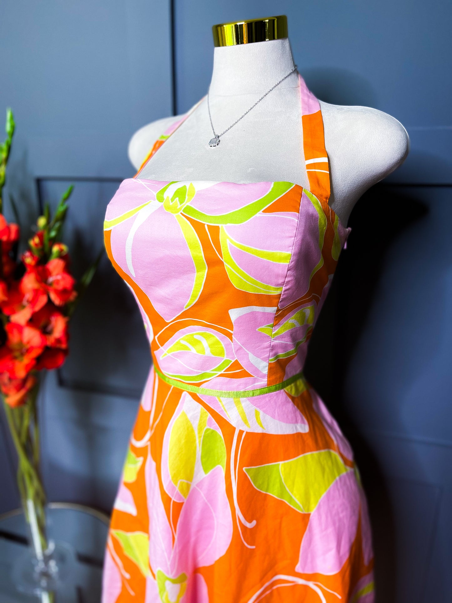 Vintage Floral Midi Dress, 14