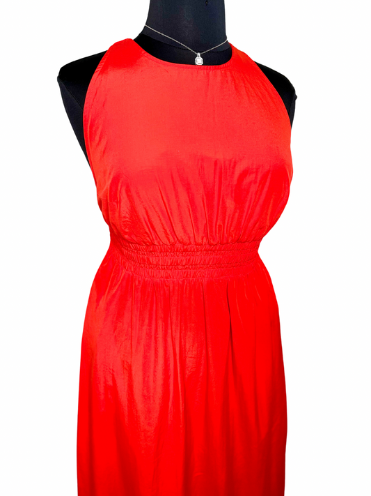 New Cotton Style MIDI Dress, L