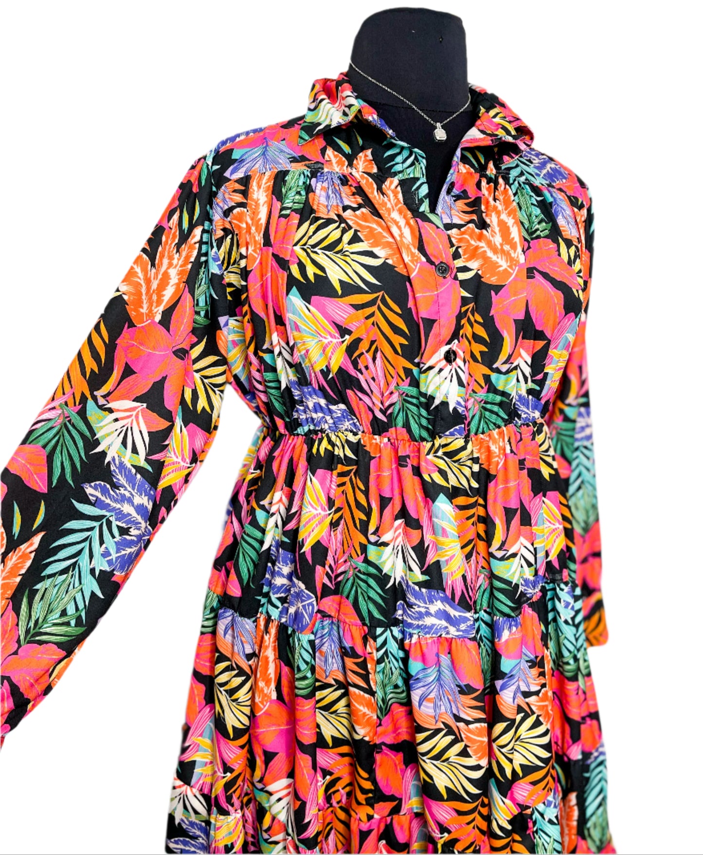 Vacation Tropics Dress, One Size (Fits 10-16W)