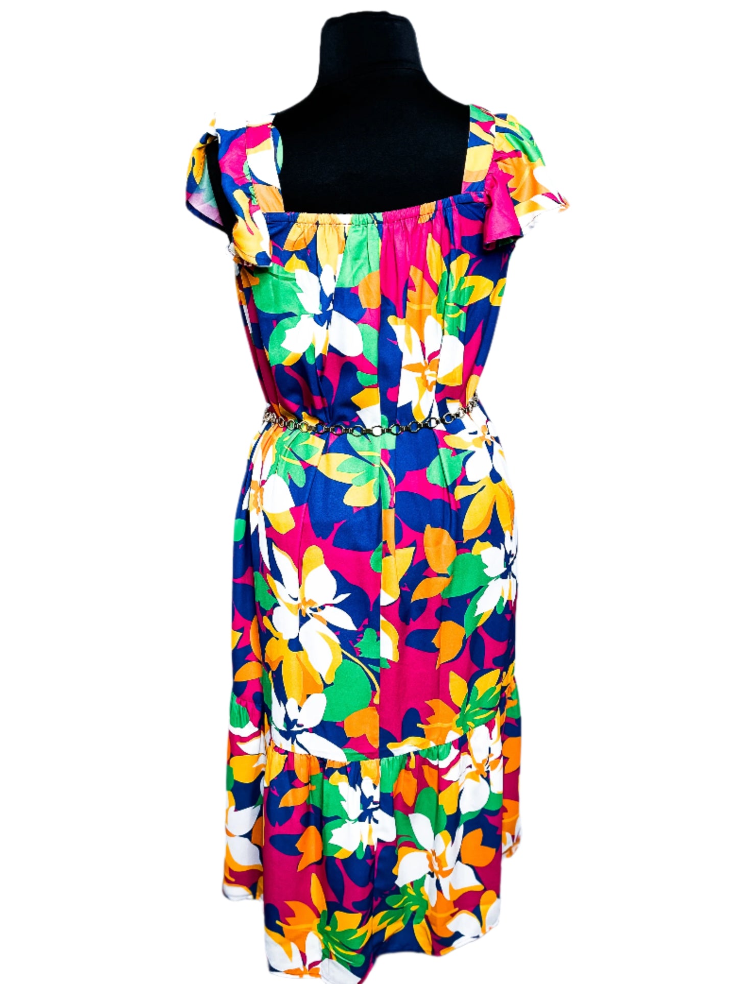 New Colorful Tropica Dress, M/L