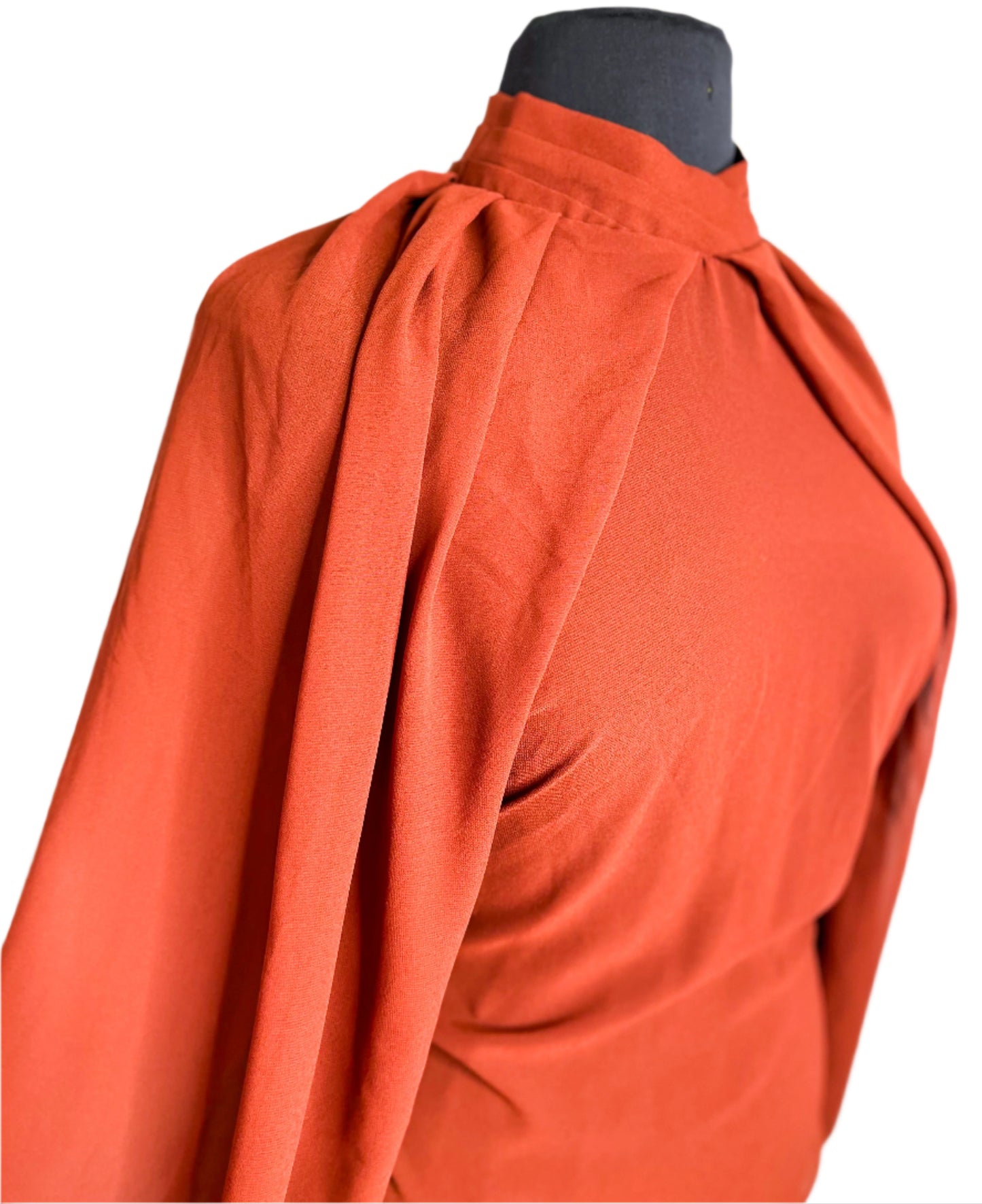New Eloquii Rust Sheer Top, 16