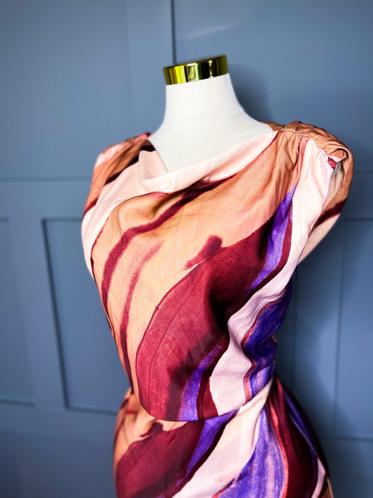 Fall Sunset Midi Dress, 12