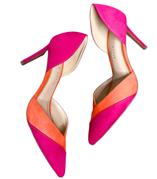New Kelly & Katie Colorblock Heels, 8.5