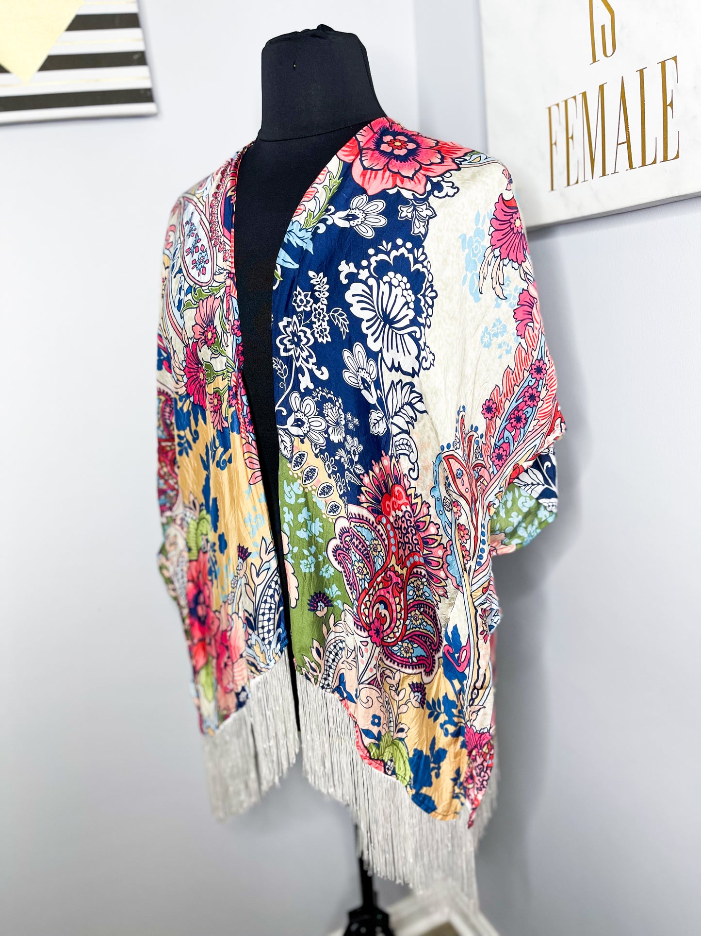 Chicos Designed Kimono, M-XL