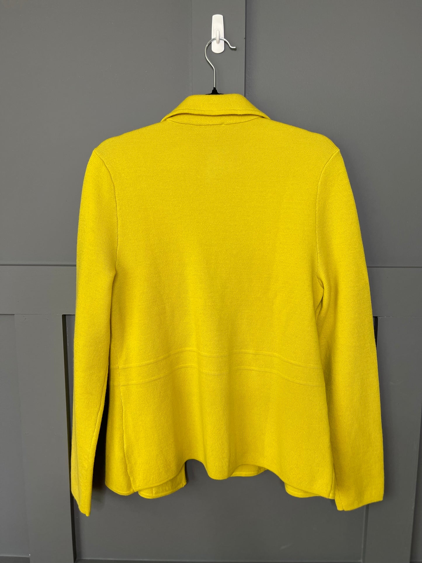 Lemon Pop Blazer Knit Cardigan, M