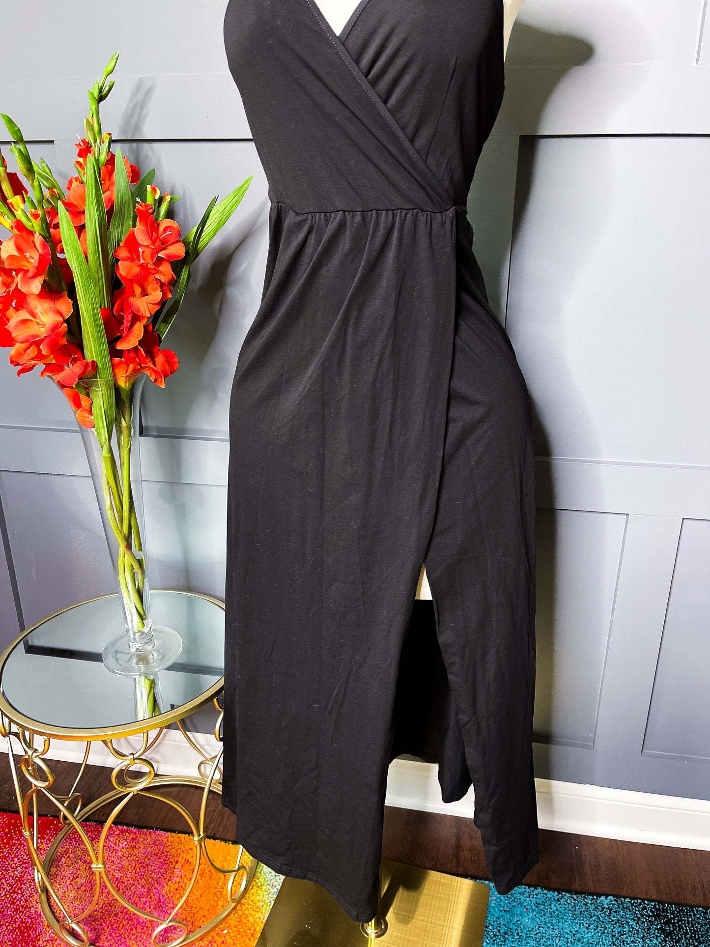 New Black Luxe Dress, M/L