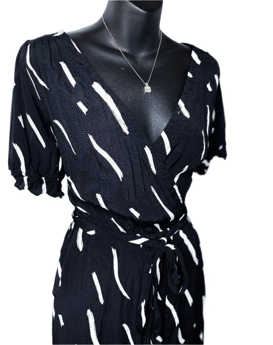 Black Dash Jumpsuit, S