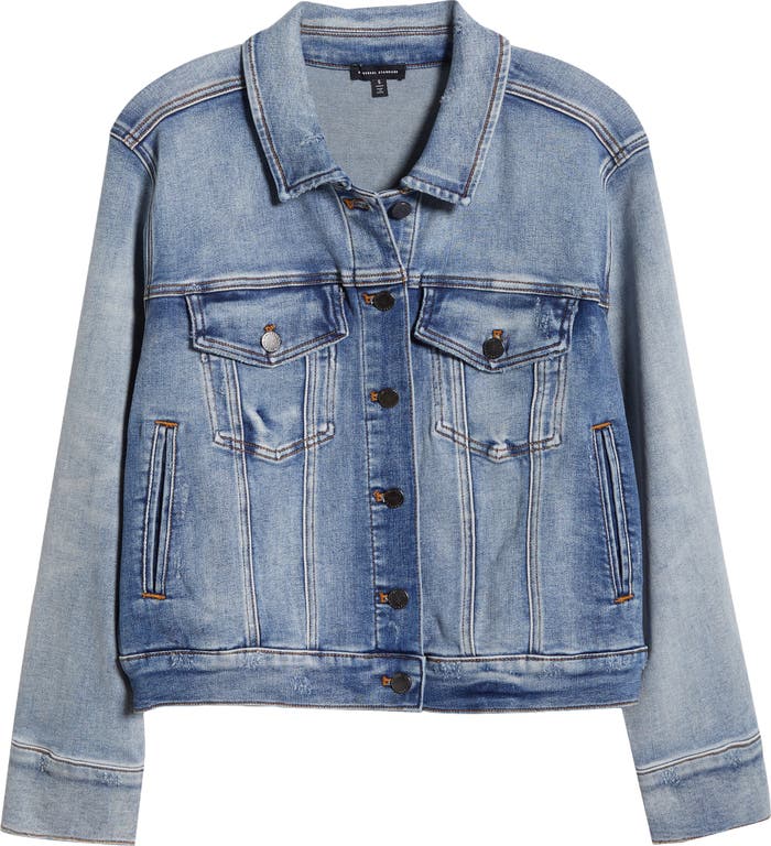 Universal Standard Denim Stretch Jacket, Fits 12-16W