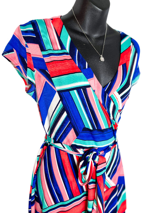 Vibrant Abstract Maxi Dress, 4/6