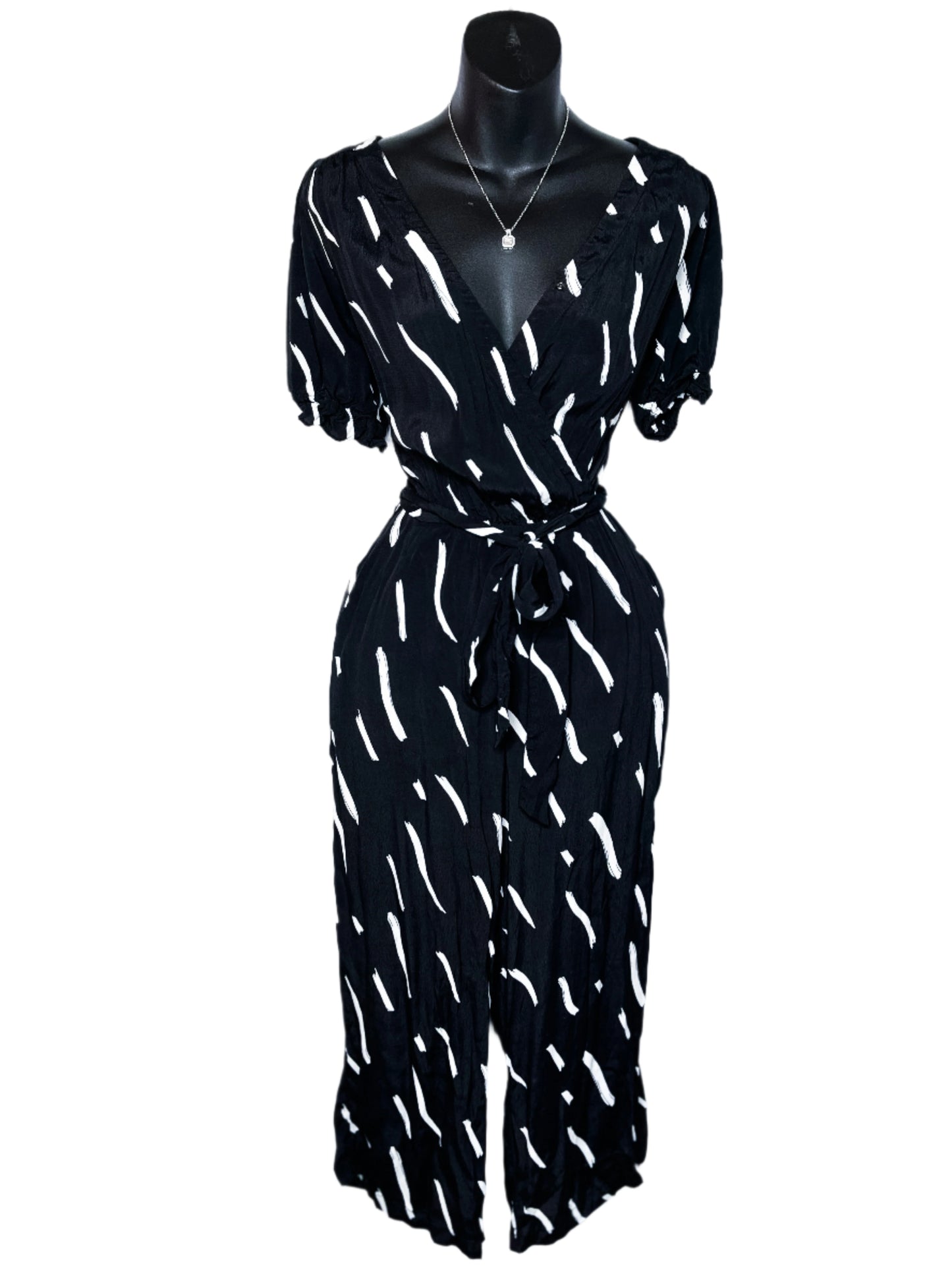 Black Dash Jumpsuit, S