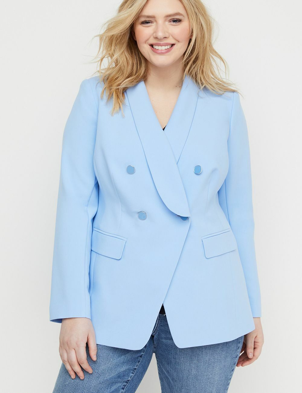 New Lane Bryant Baby Blue Blazer, 22W