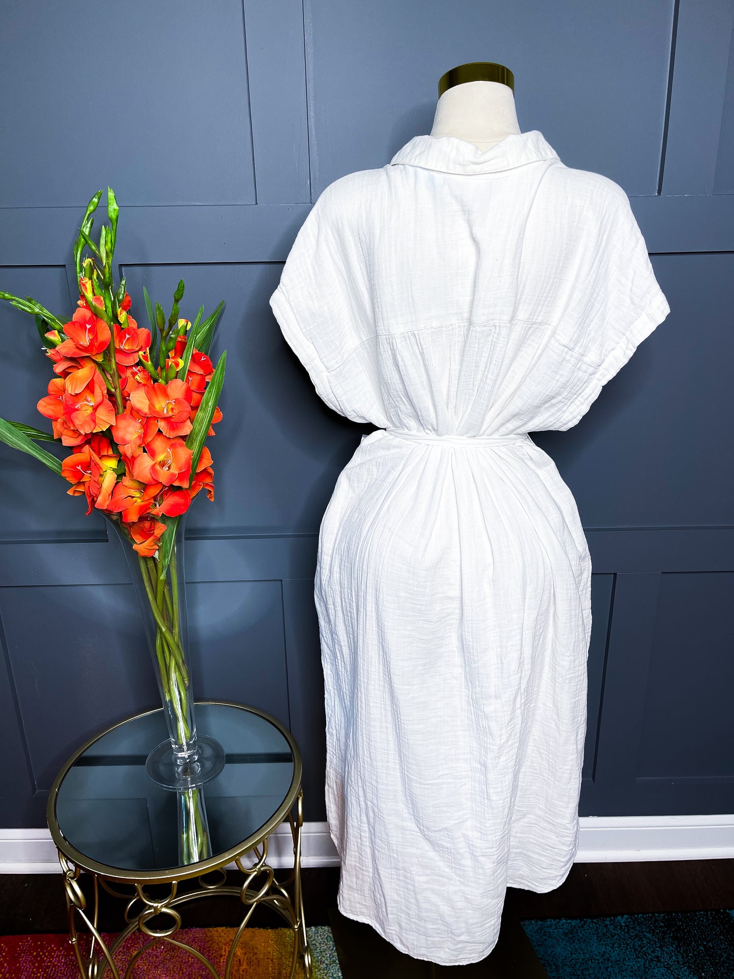 New Gauze Style MIDI Dress, XL