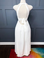 New Halter Neck Maxi Dress, L