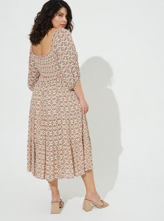 Torrid Midi Gauze Off The Shoulder Tiered Dress, 3X