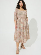 Torrid Midi Gauze Off The Shoulder Tiered Dress, 3X