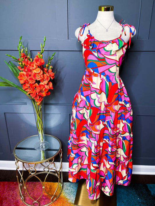 Summer Flirt Flowy Dress, L