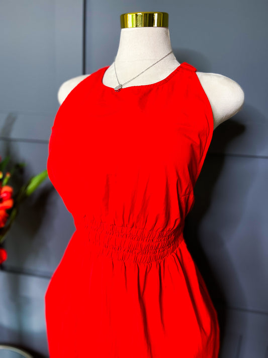 New Cotton Style MIDI Dress, L