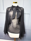 New Mesh Bow Blouse, 18/20