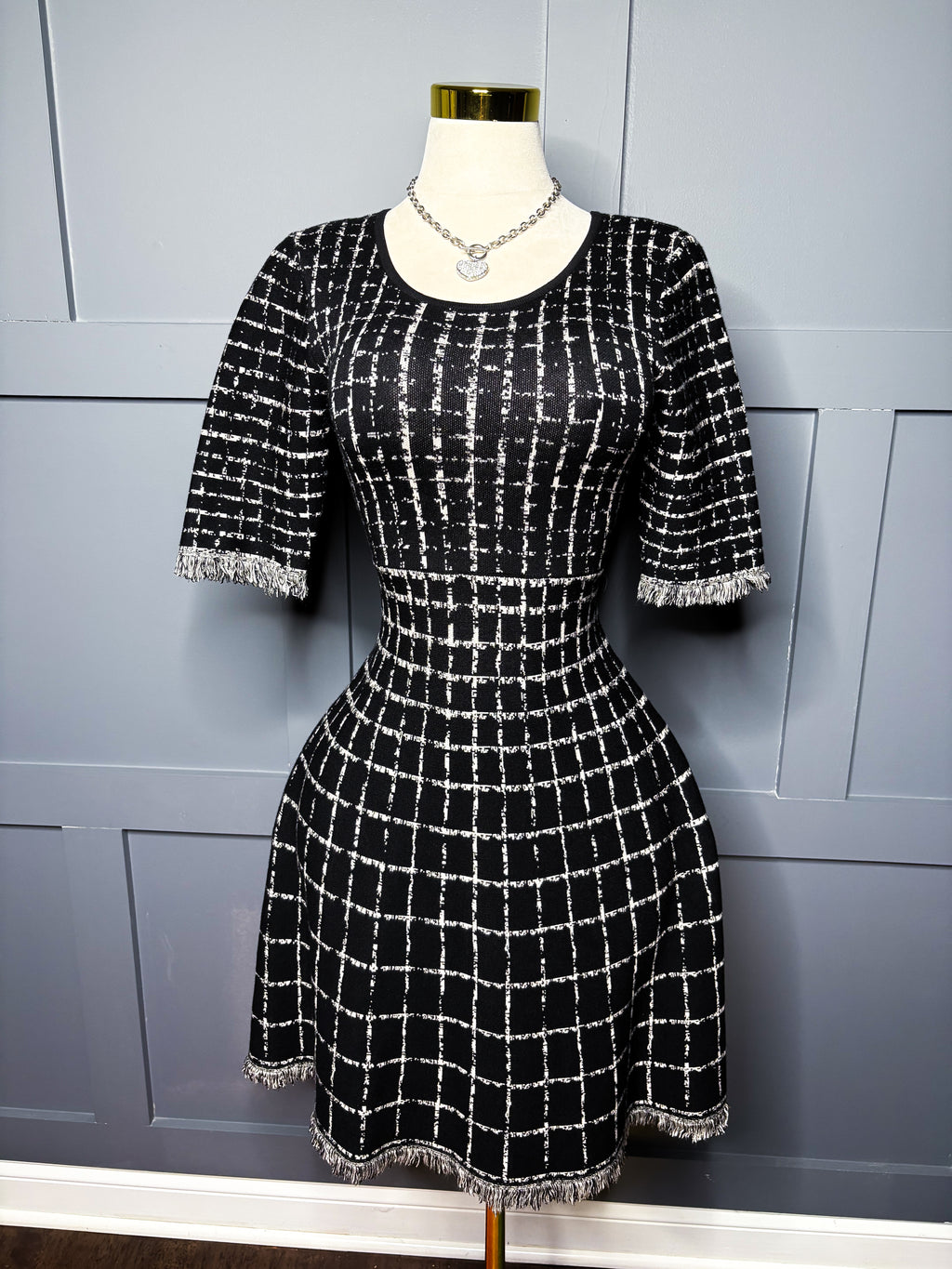 Taylor Plaid Dress, M