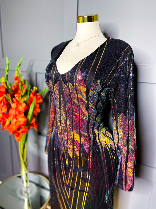 Sequin Bodycon Dress, 16W/18W
