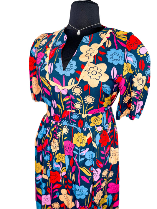 Boutique Floral Ditz Dress, 12/14