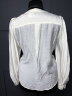 New textured button up blouse, 16/18