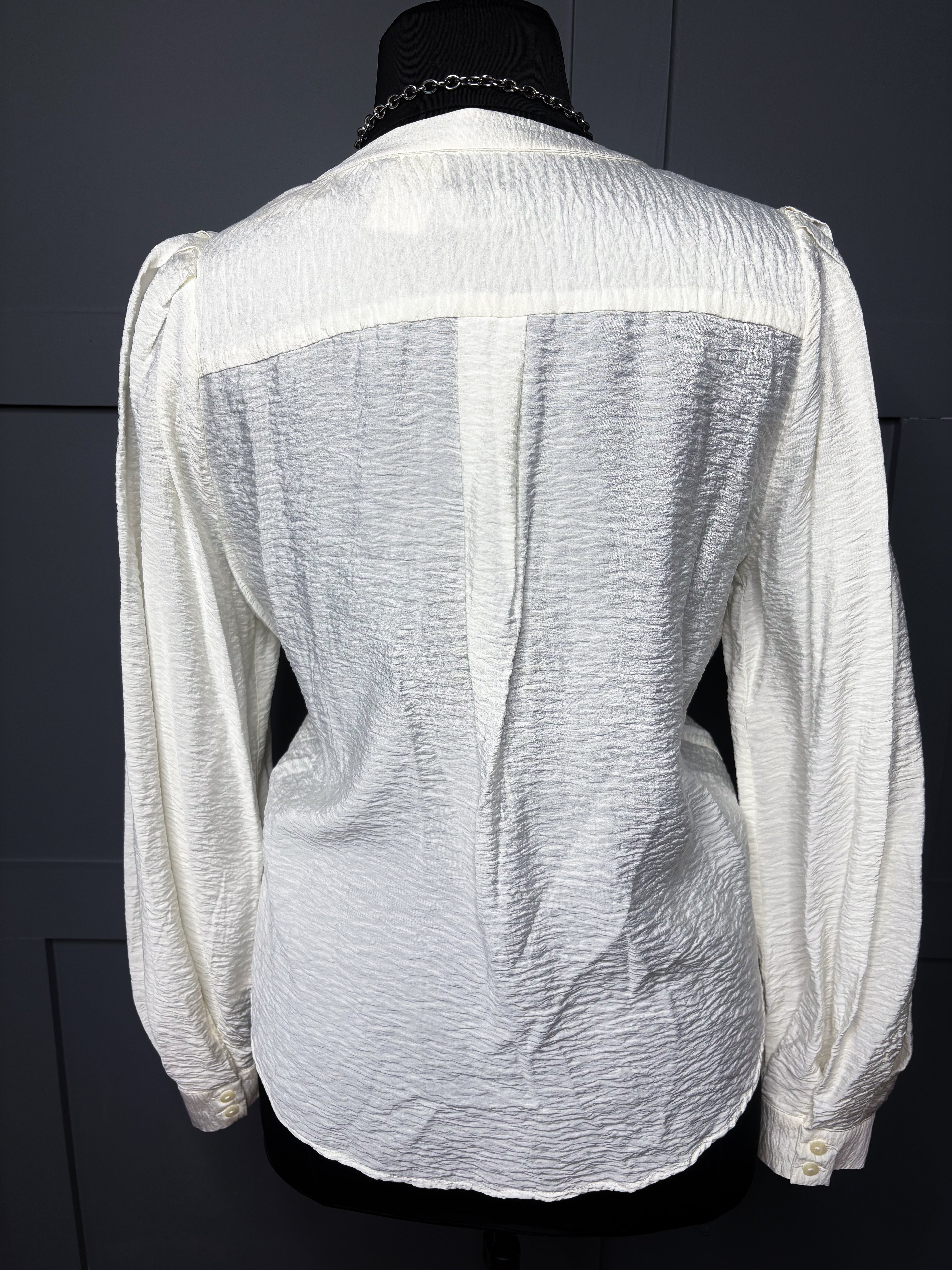 New textured button up blouse, 16/18