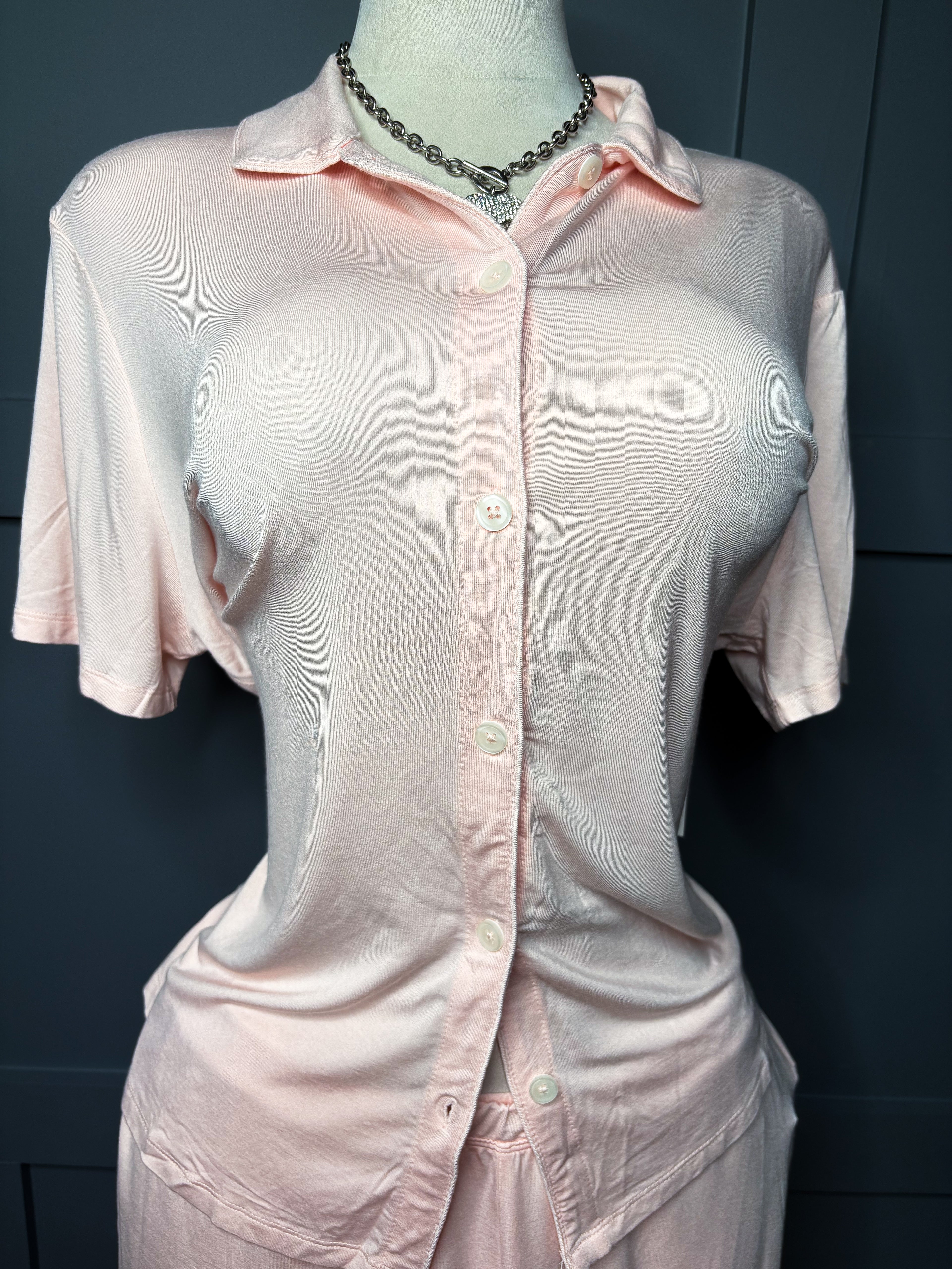 New LT Pink Two Piece PJ Set, XL