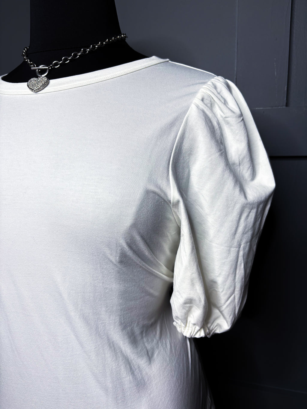 New Mini Puff Sleeve Blouse, 2X