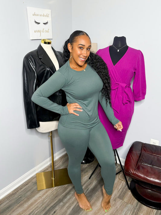 Sage Butter Soft Two Piece Set