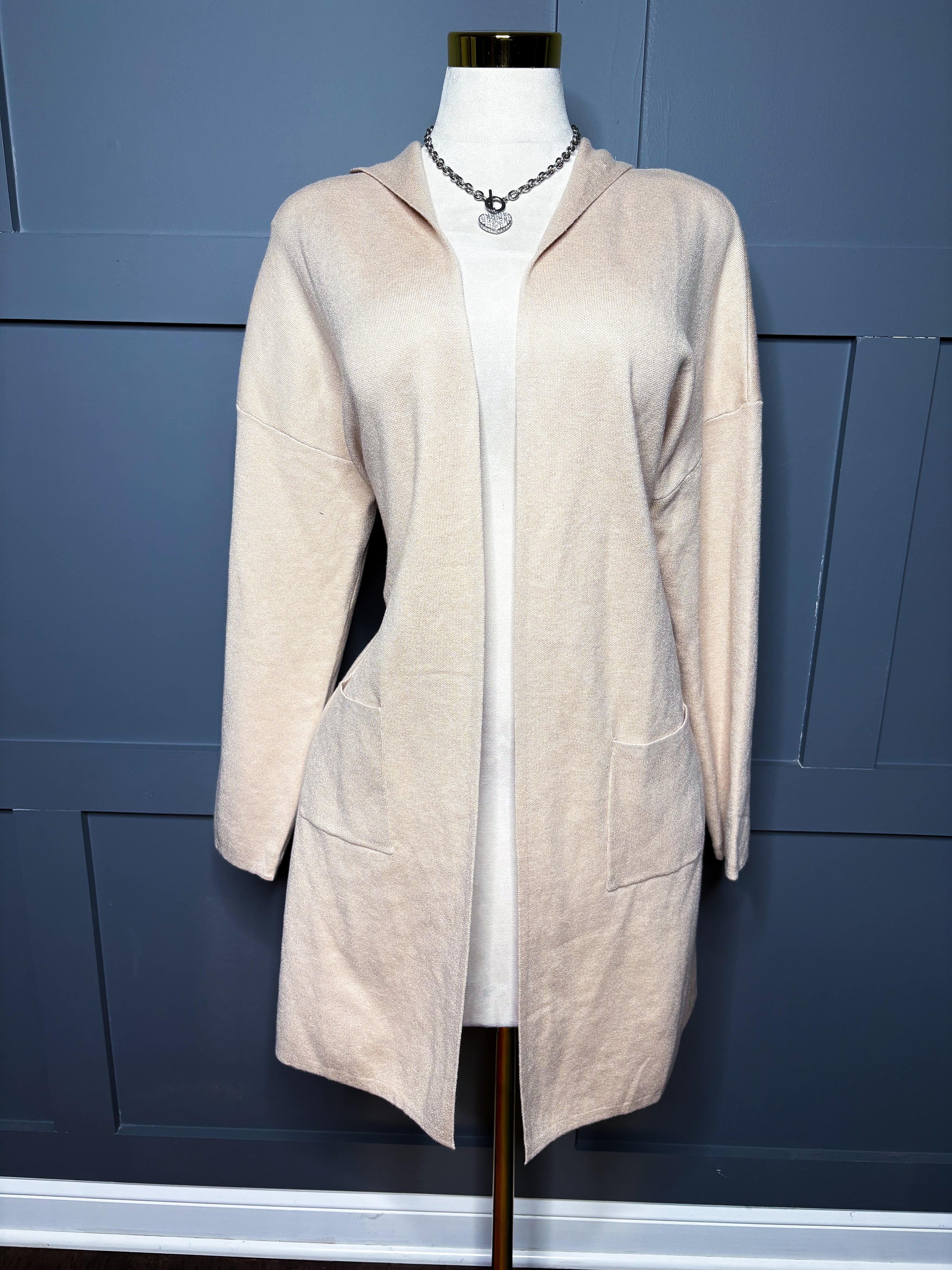 UltraSoft Hooded Cardigan, Med-LG