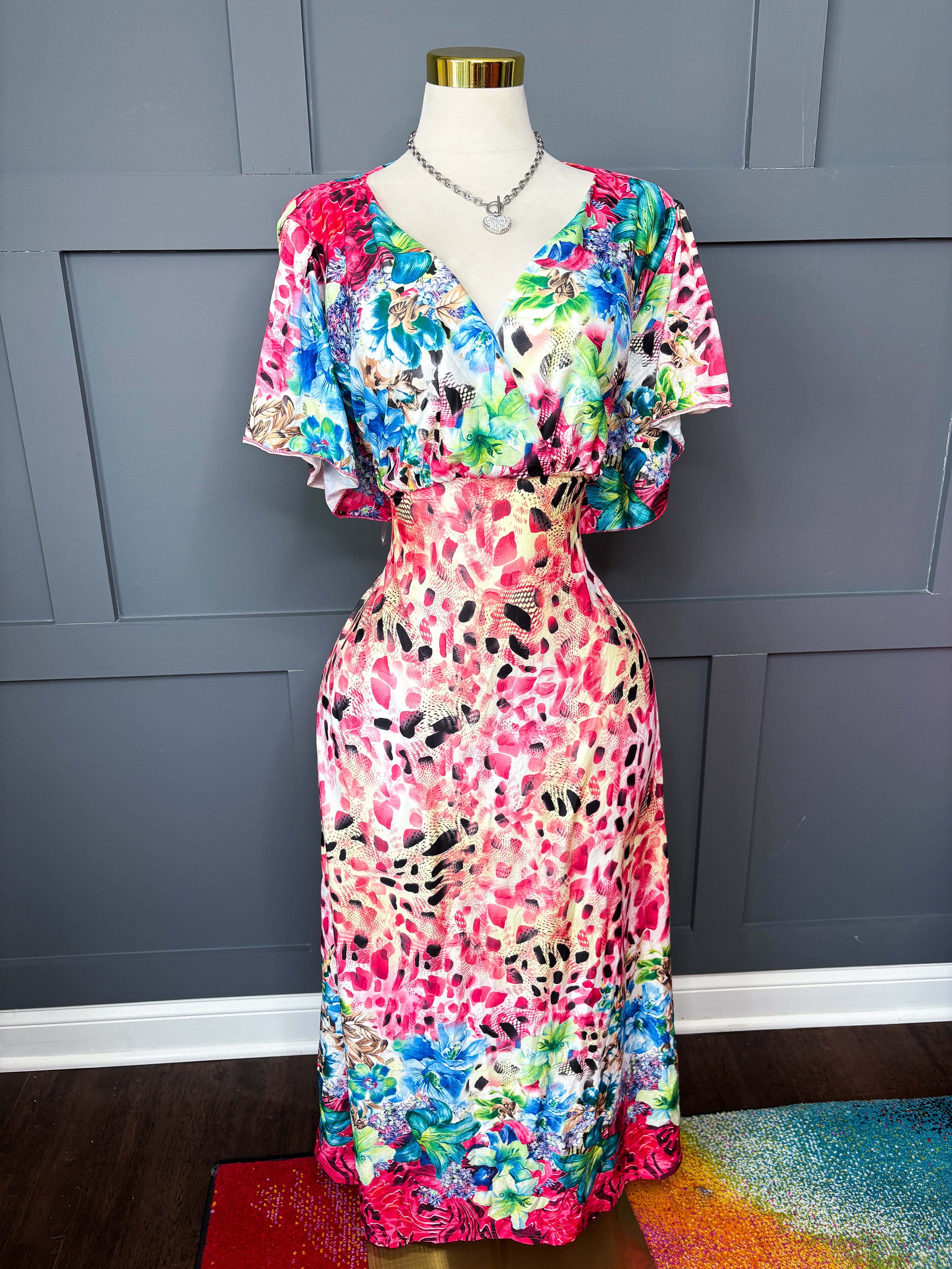 Alice Tropical Dress, 1X