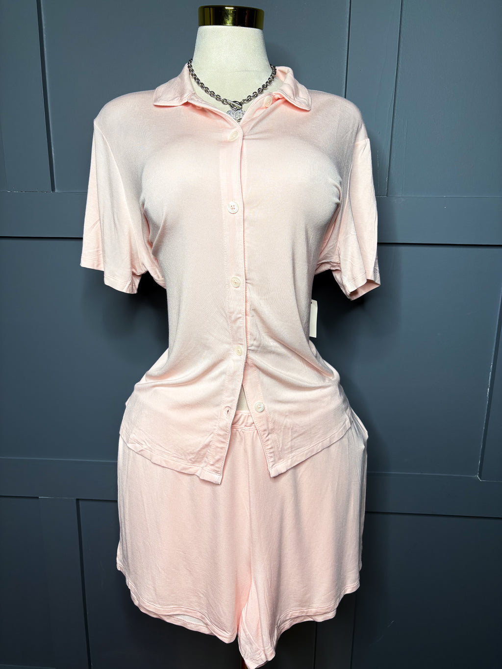 New LT Pink Two Piece PJ Set, XL