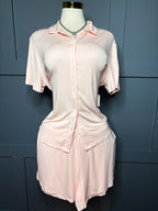 New LT Pink Two Piece PJ Set, XL