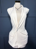 Cream Vest Blazer, L/XL