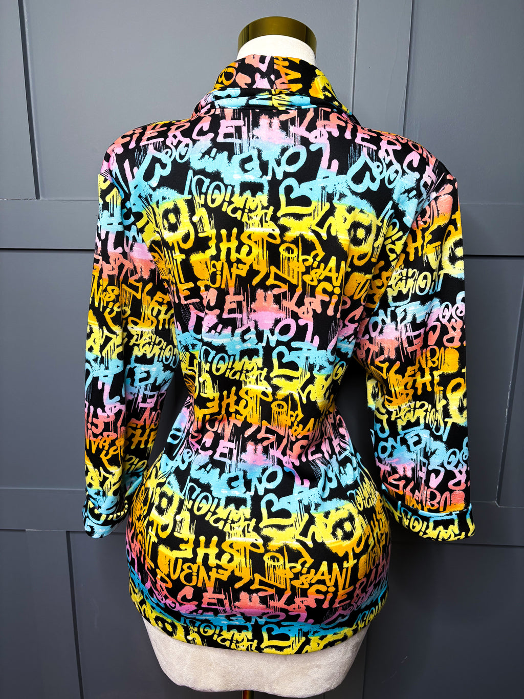 PopArt Graffiti Blazer, 2X/3X
