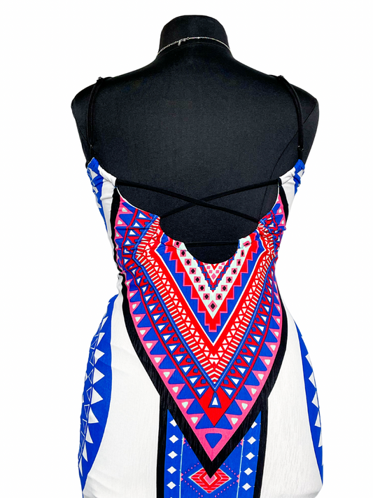 Vibrant Bodycon Maxi Dress, L