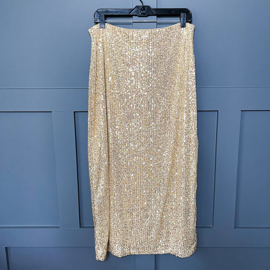 New Golden Hour Sequin Maxi Skirt, XL/1X