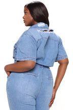 New Denim Jumpsuit, 1X