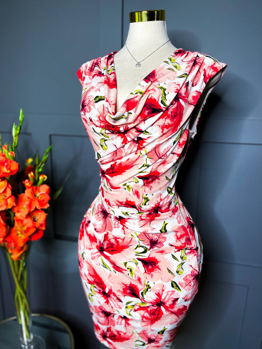 Floral Rose Dress, 1X