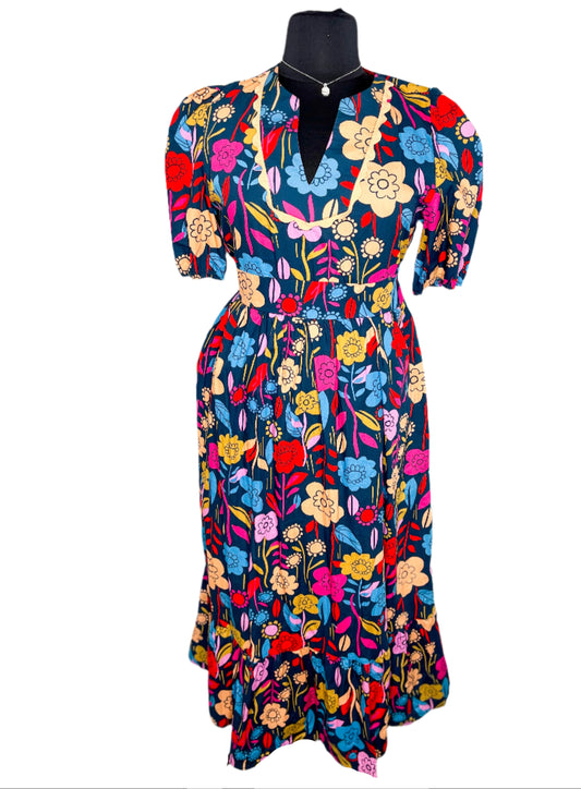 Boutique Floral Ditz Dress, 12/14