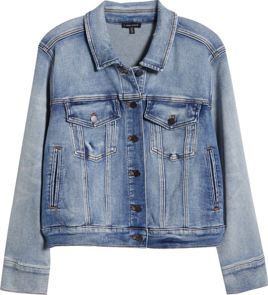 Universal Standard Denim Stretch Jacket, Fits 12-16W